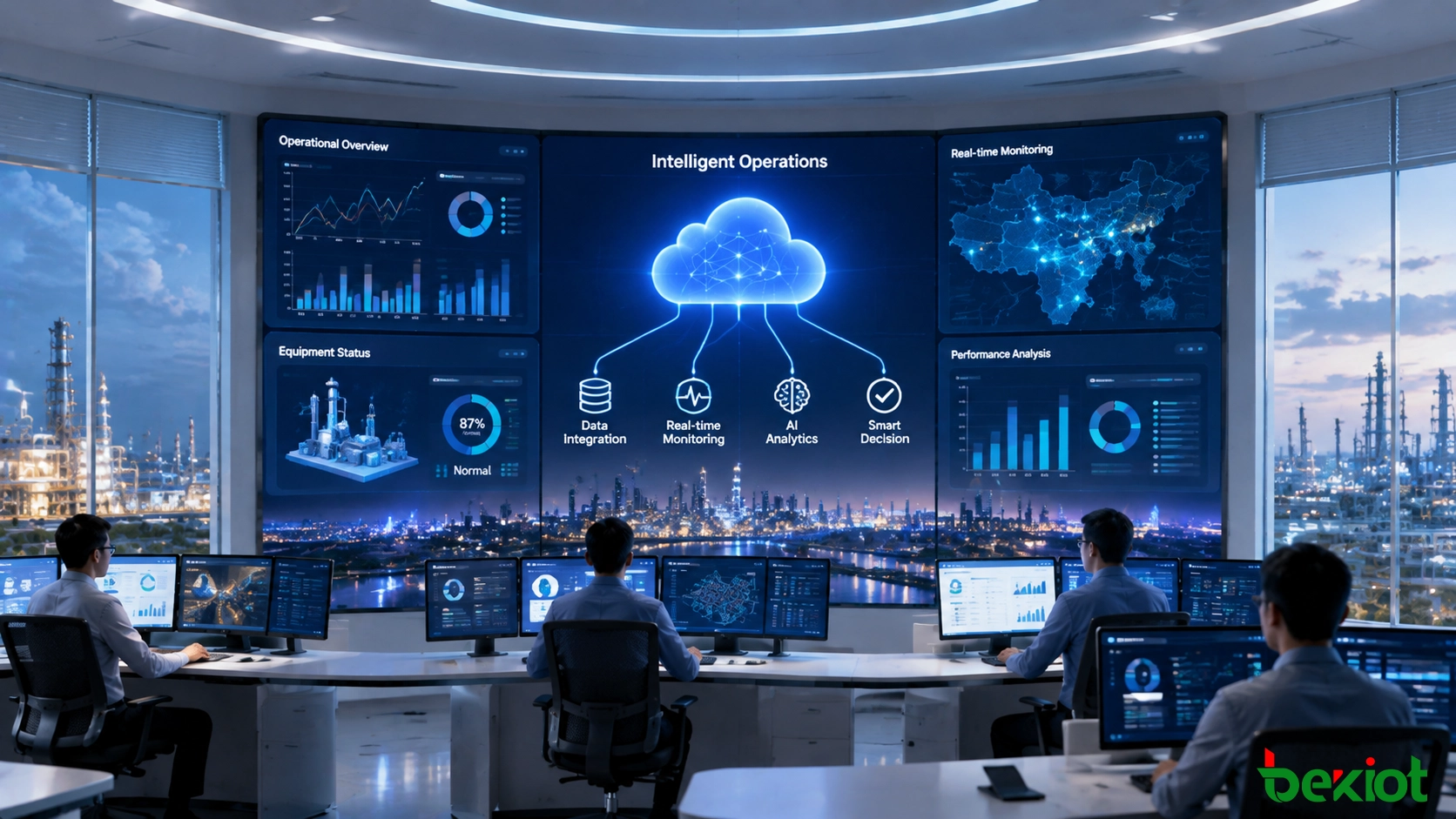 Intelligent enterprise information platform supporting digital management, data analysis, and connected business operations