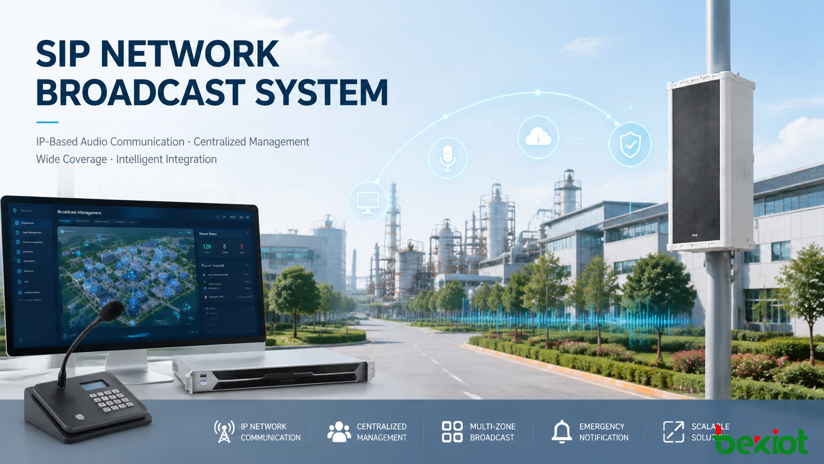 How SIP Network Speakers Upgrade Existing Broadcast Systems with IP Technology