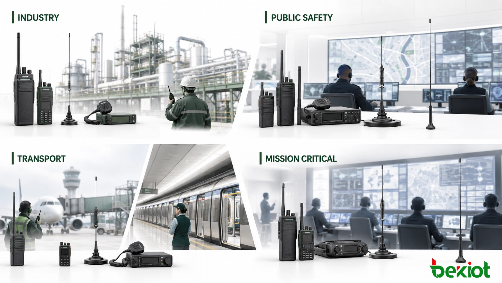 Overview of analog, DMR, P25, TETRA and PDT two-way radio systems