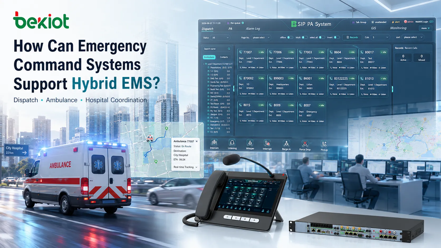 How Can an Emergency Command System Coordinate a Hybrid EMS Model?