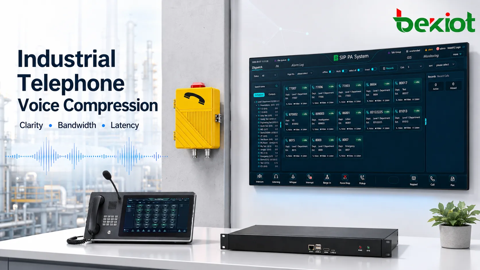 Voice Compression Algorithms in Industrial Telephones