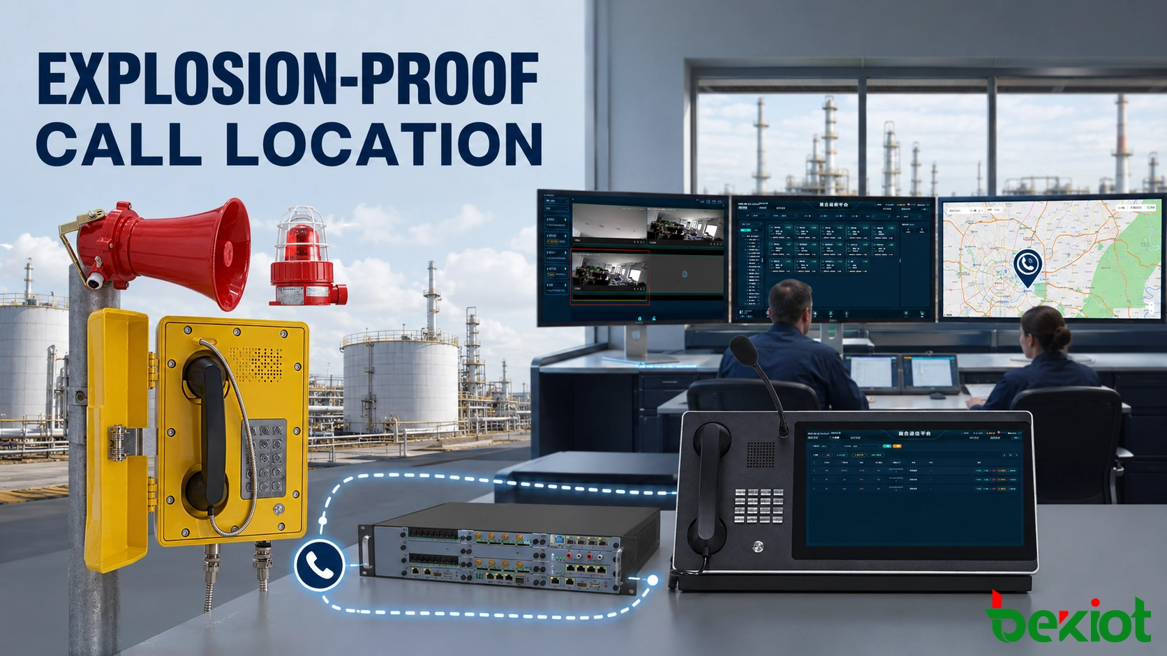 How Does a Control Room Identify the Location of an Explosion-Proof Telephone Call?