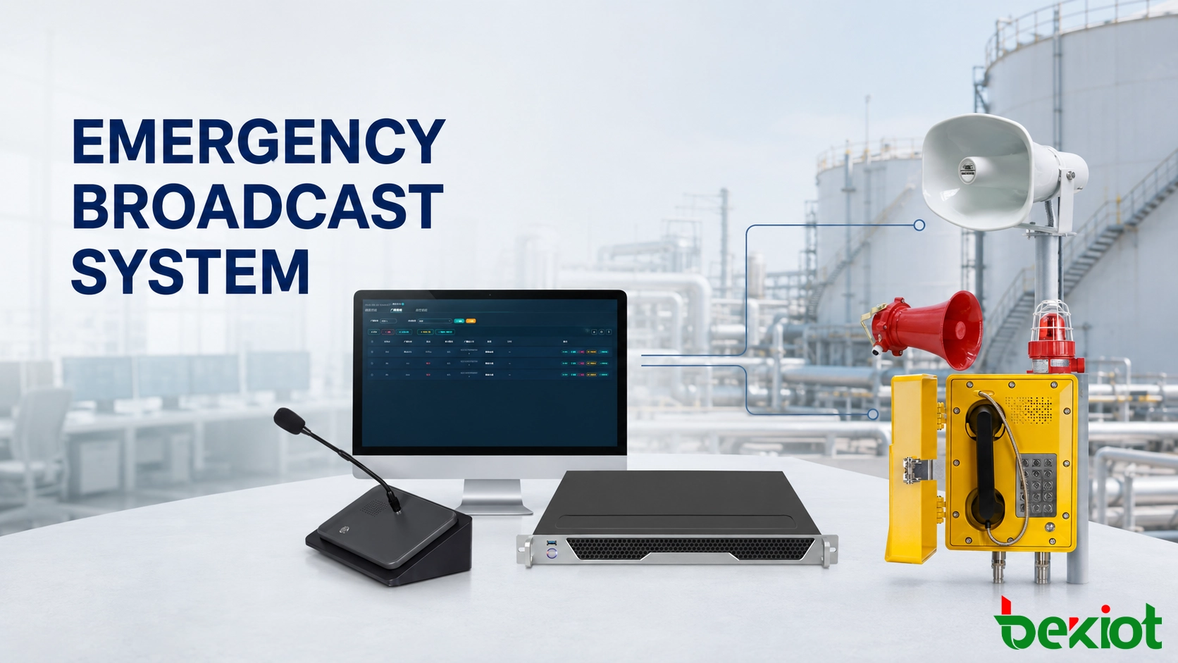 How Does an Emergency Broadcast System Deliver Alerts Across Industrial Sites?