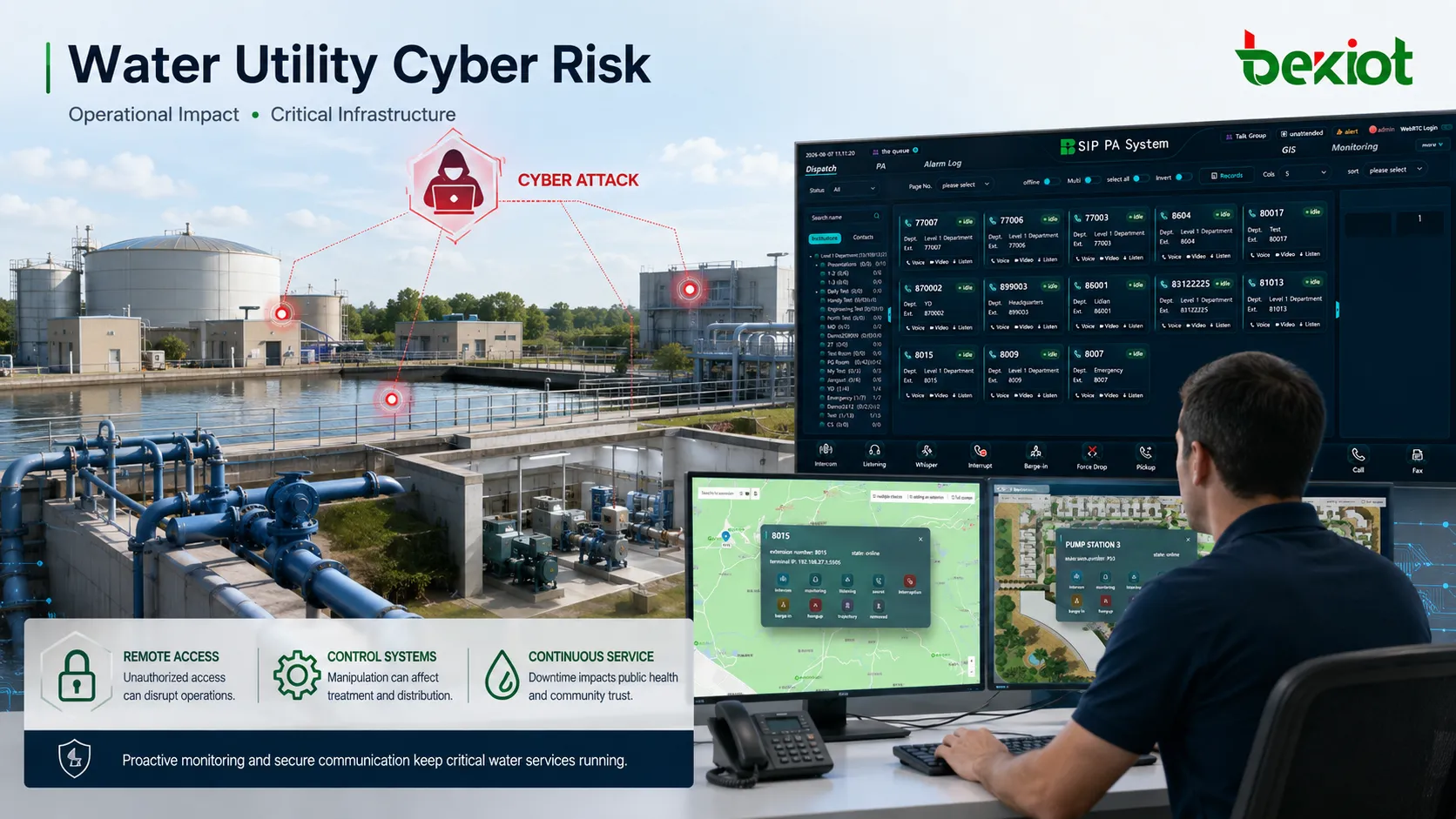 Cyberattacks on public water utilities highlighting public information security and critical infrastructure cybersecurity risks