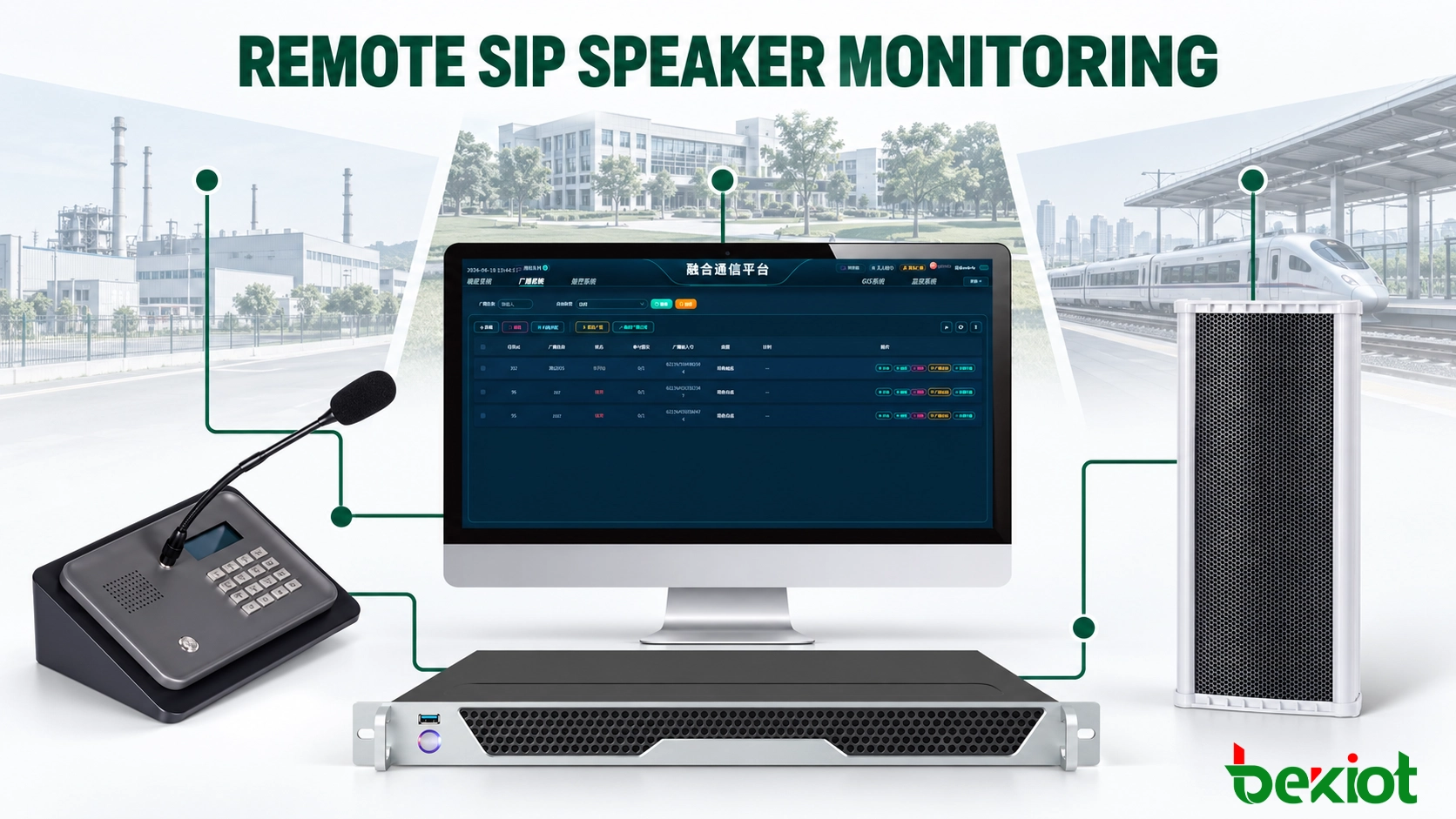 How Should Multiple SIP Speakers Be Monitored and Maintained Across Remote Sites?
