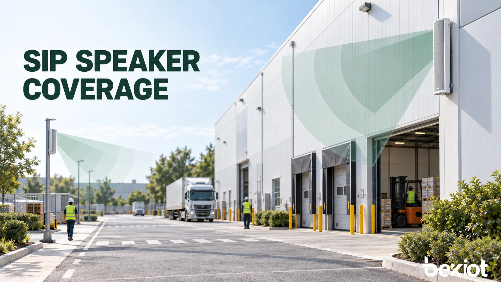 How Many SIP Column Speakers Does an Outdoor Site Need?