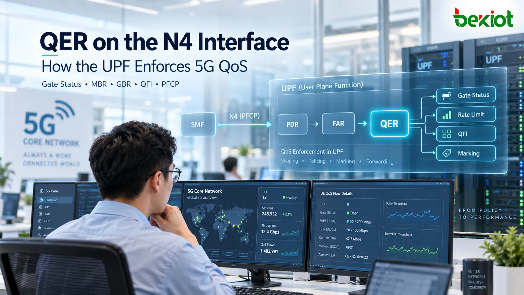 How Does QER Enforce 5G QoS in the UPF on the N4 Interface?