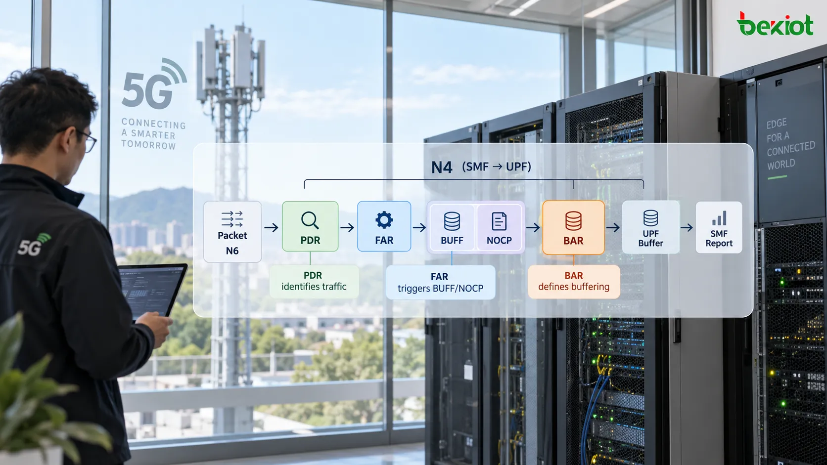 BAR on the N4 Interface Controls Downlink Buffering and DDN in 5G CM-IDLE