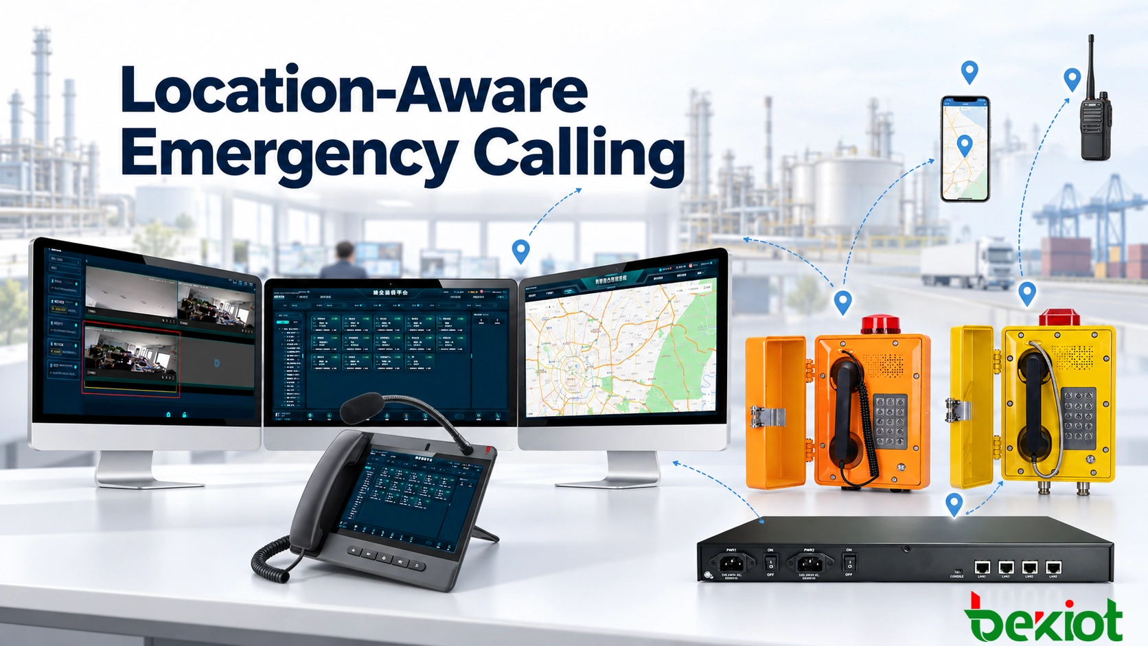 Location-Aware Emergency Calling for Command and Control Centers