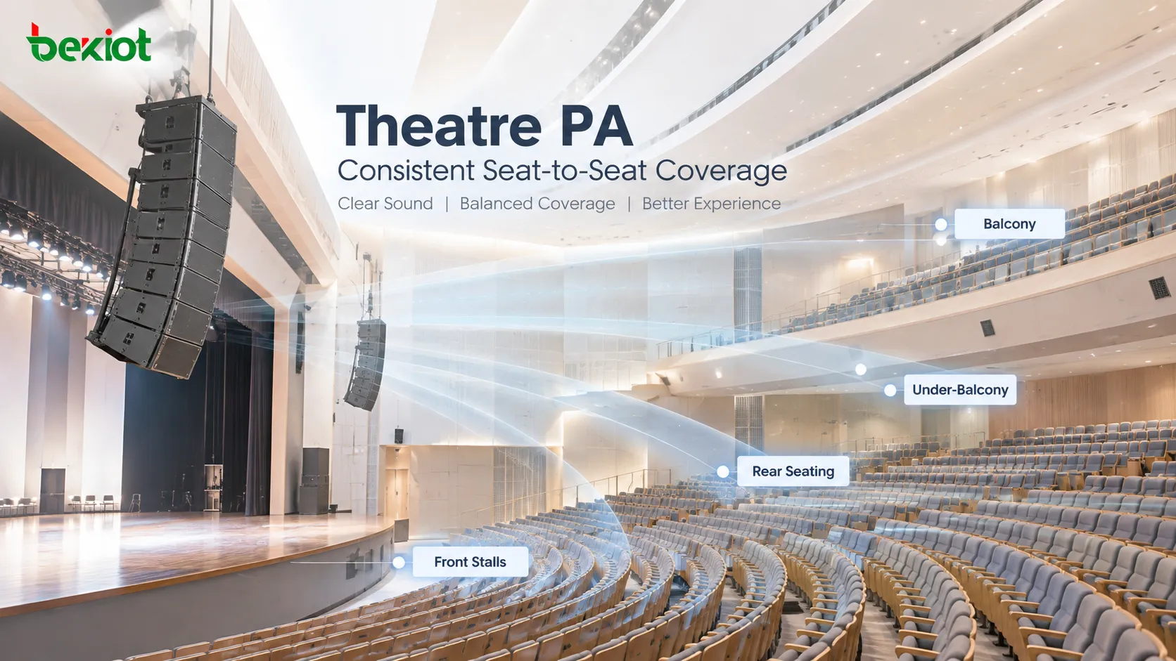 Why Are Theatre PA Systems Shifting from High SPL to Consistent Seat-to-Seat Coverage?