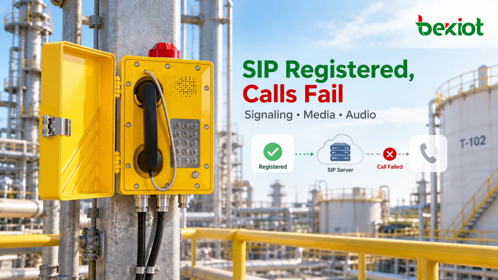 SIP Explosion-Proof Phone Is Registered but Calls Fail: How to Troubleshoot Common Faults？