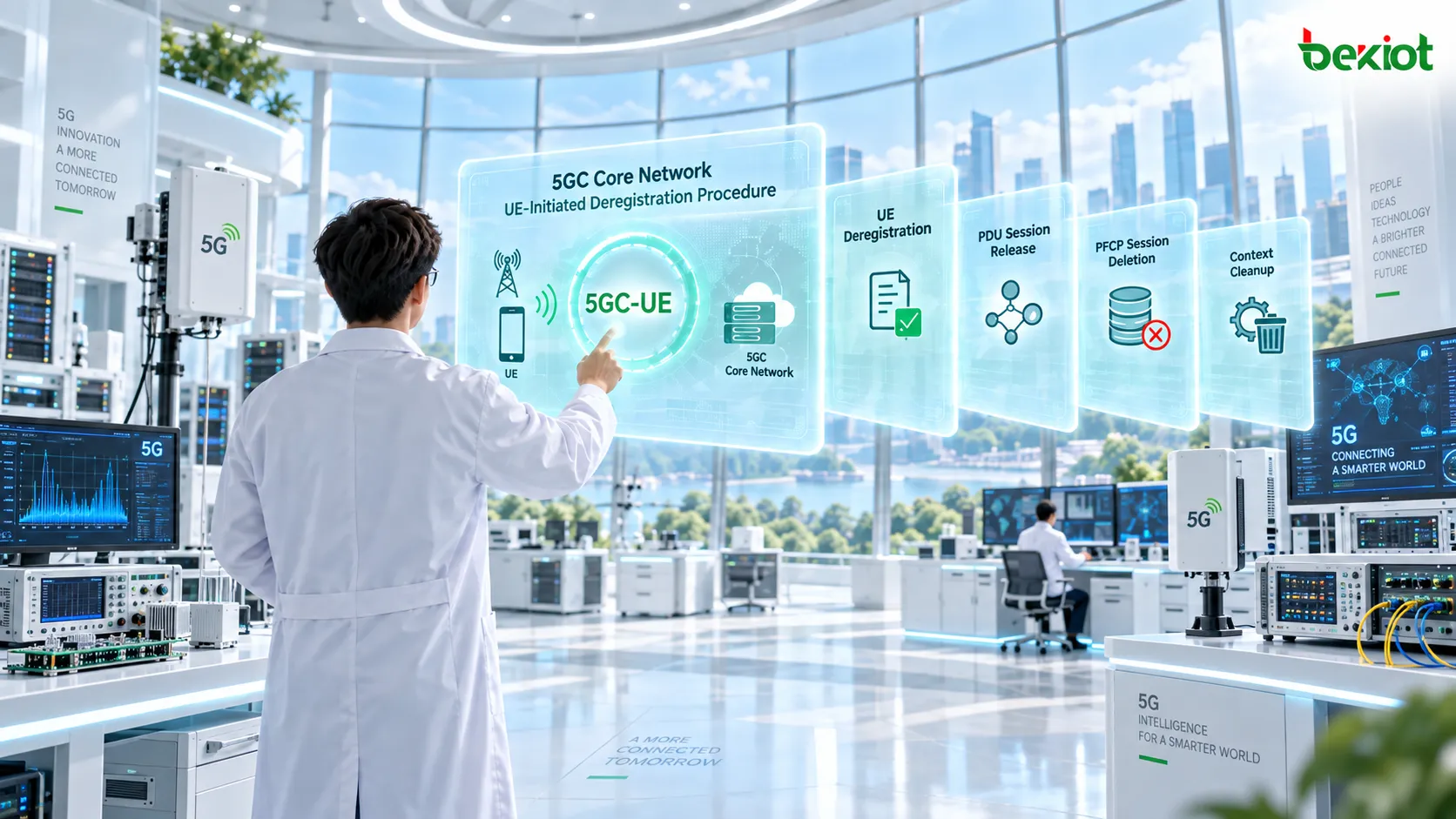 5GC Core Network UE-Initiated Deregistration Procedure