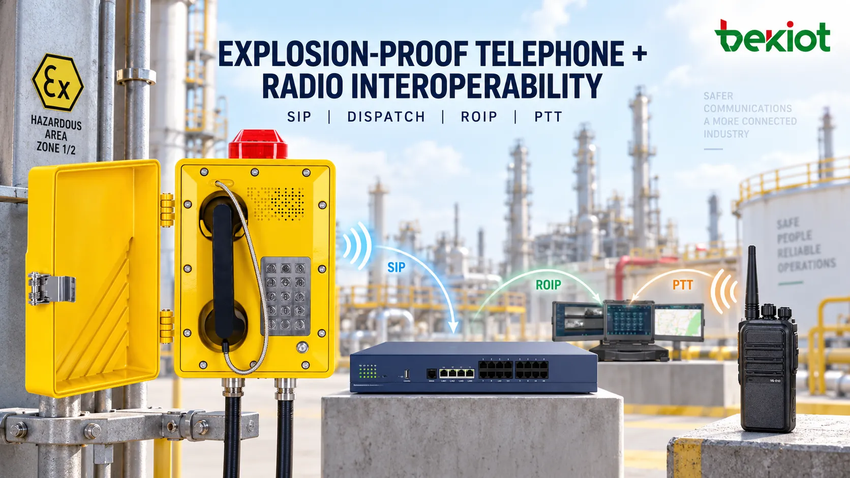 How Do Explosion-Proof Telephones Interoperate with Radio Systems?