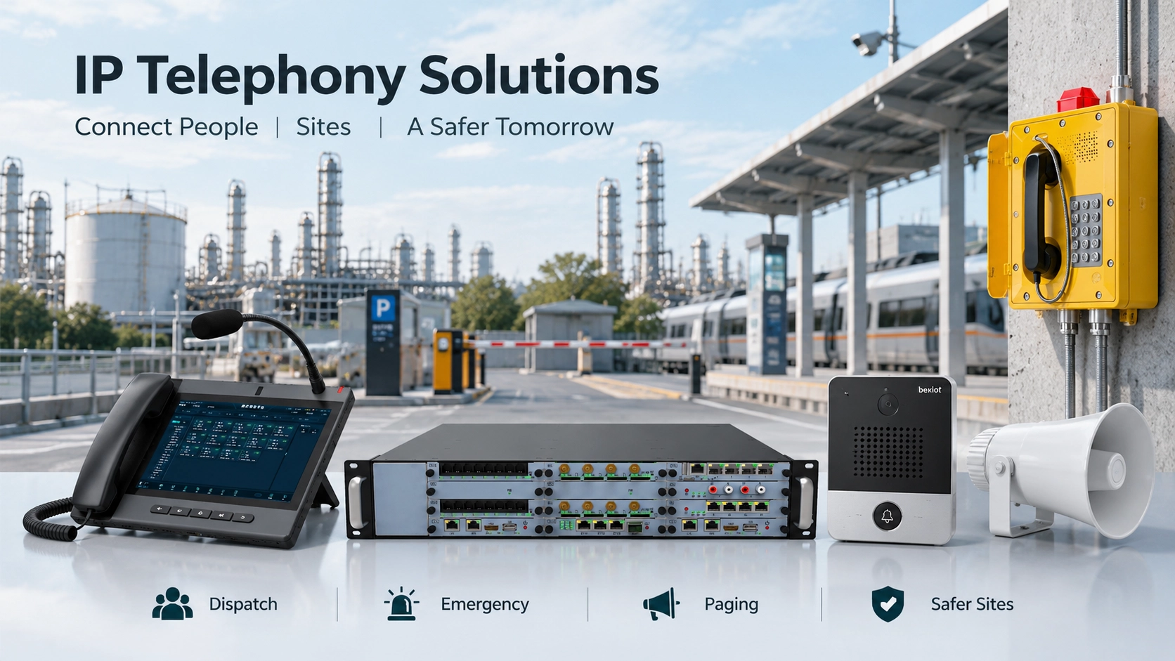IP Telephony Solutions Beyond the Office: Dispatch, Help Points and Paging