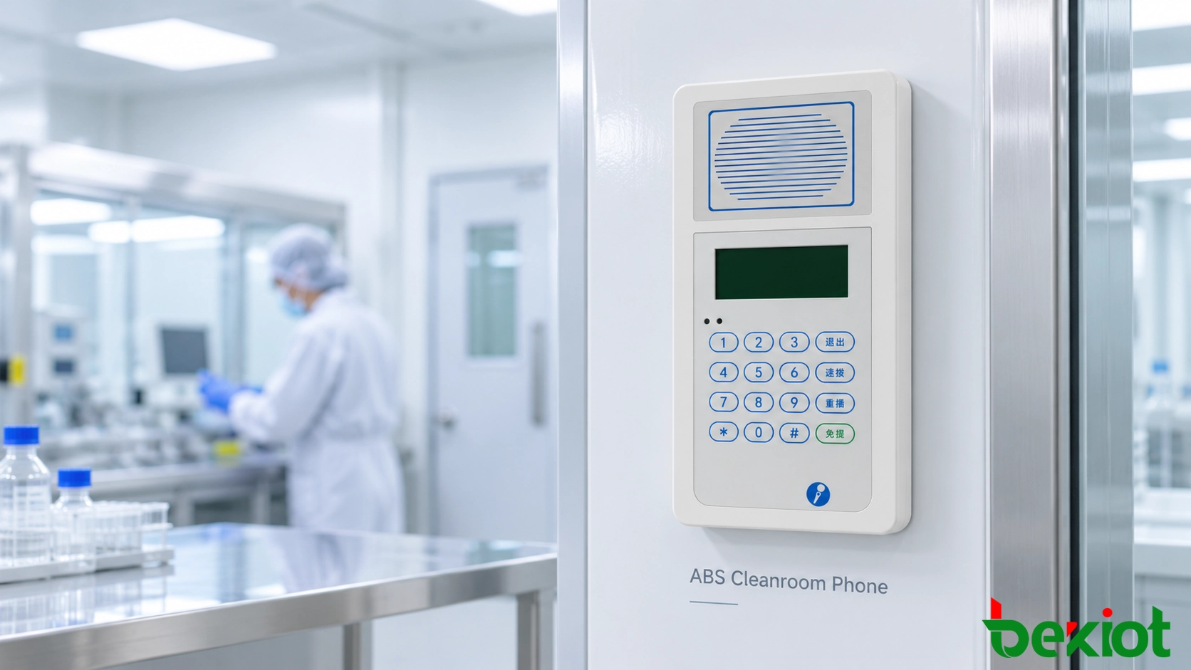 ABS cleanroom phone for laboratory communication
