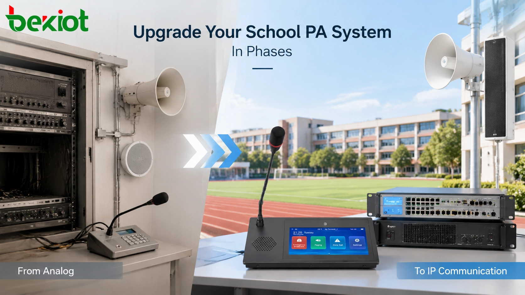 How to Upgrade an Analog School PA System in Phases