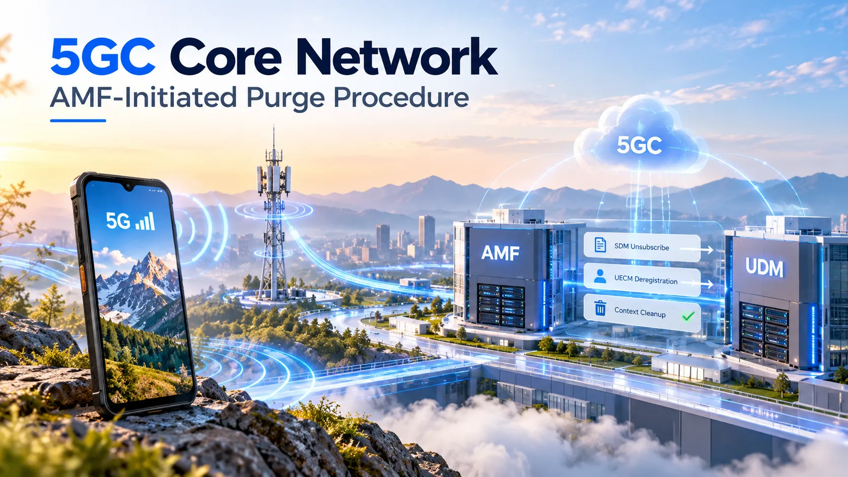 5GC Core Network AMF-Initiated Purge Procedure